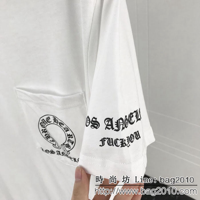 Chrome Hearts克羅心 19ss 經典梵文字母印花T恤 定制原版純棉面料 高版本情侶款 ydi2234